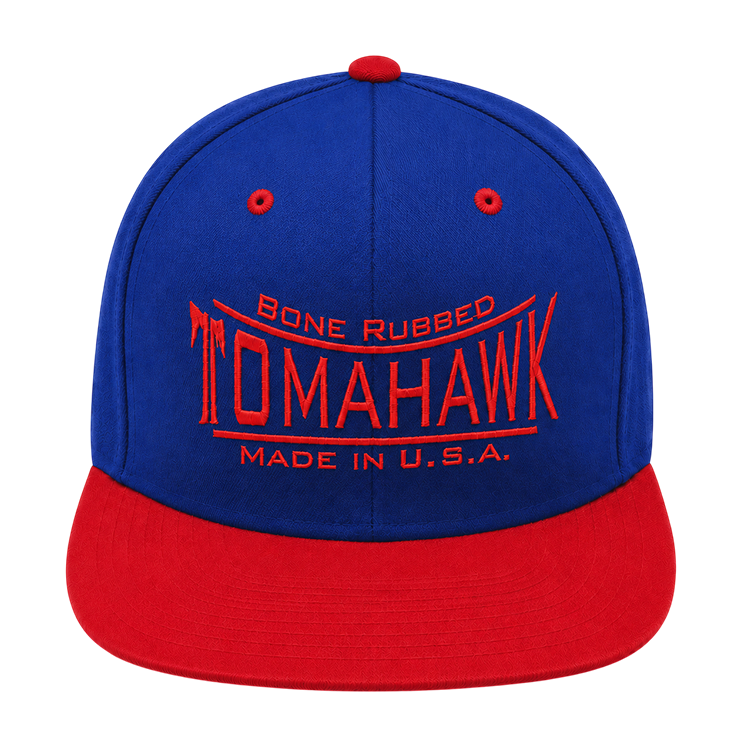 Blue and Red with Red Logo