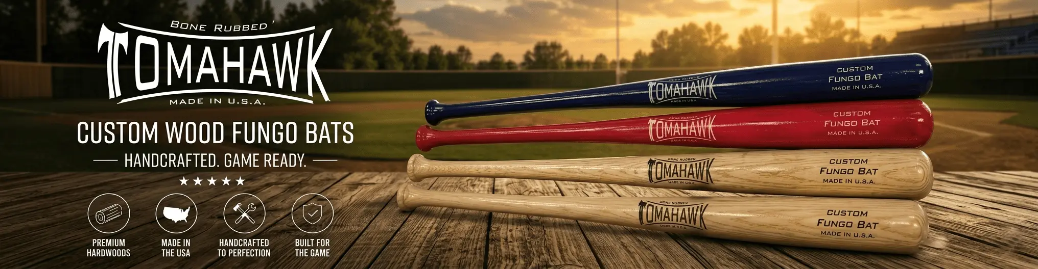 Custom Wood Fungo Bats